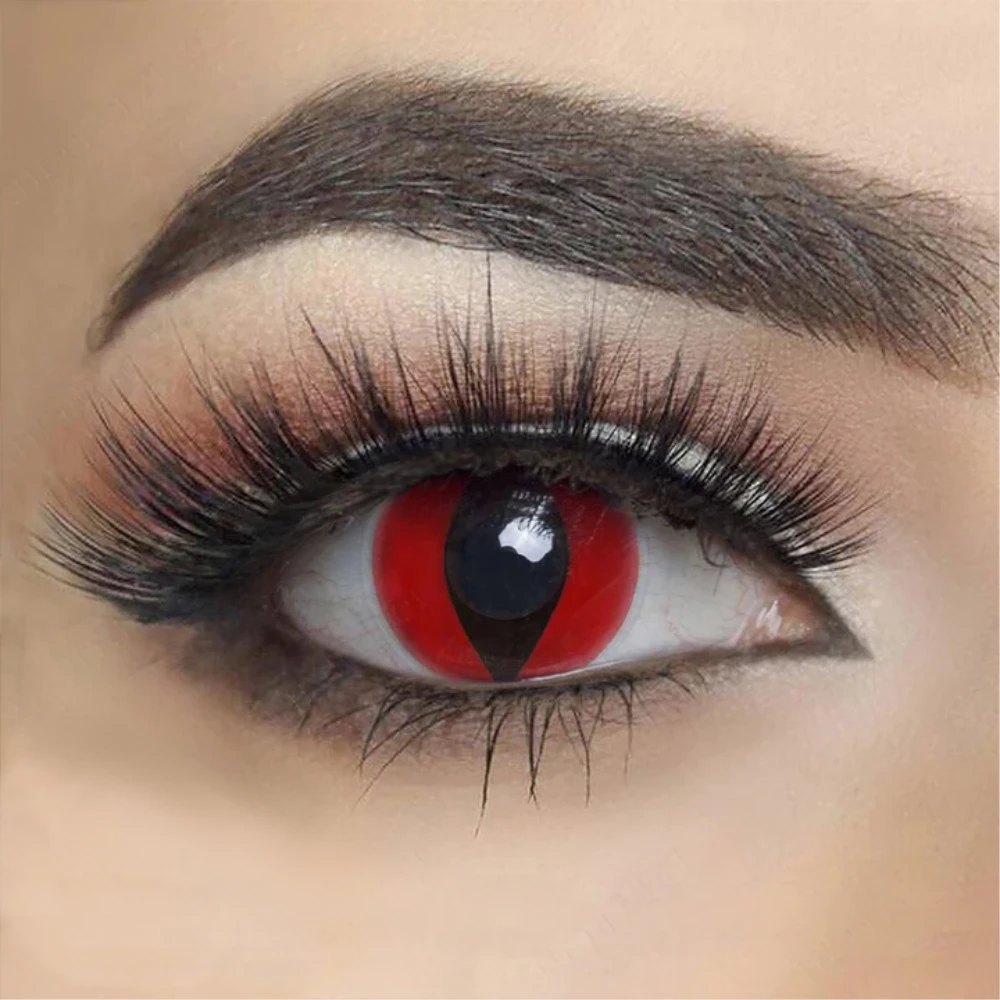 Cat-Eye-Red-Kirmizi-Renkli-Yillik-Lens-2.webp Cat Eye Red Kırmızı Renkli Yıllık Lens - Görsel 1